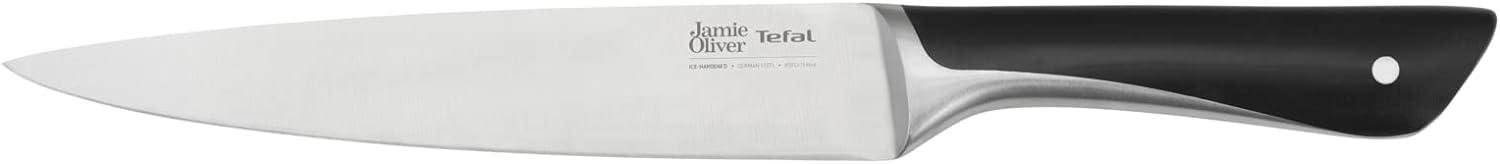 Jamie Oliver by Tefal K26702 Fleisch-/Schinkenmesser 20 cm | hohe Schneideleistung | unverwechselbares Design | widerstandsfähige und langlebige Klingen | Edelstahl/Schwarz Bild 1