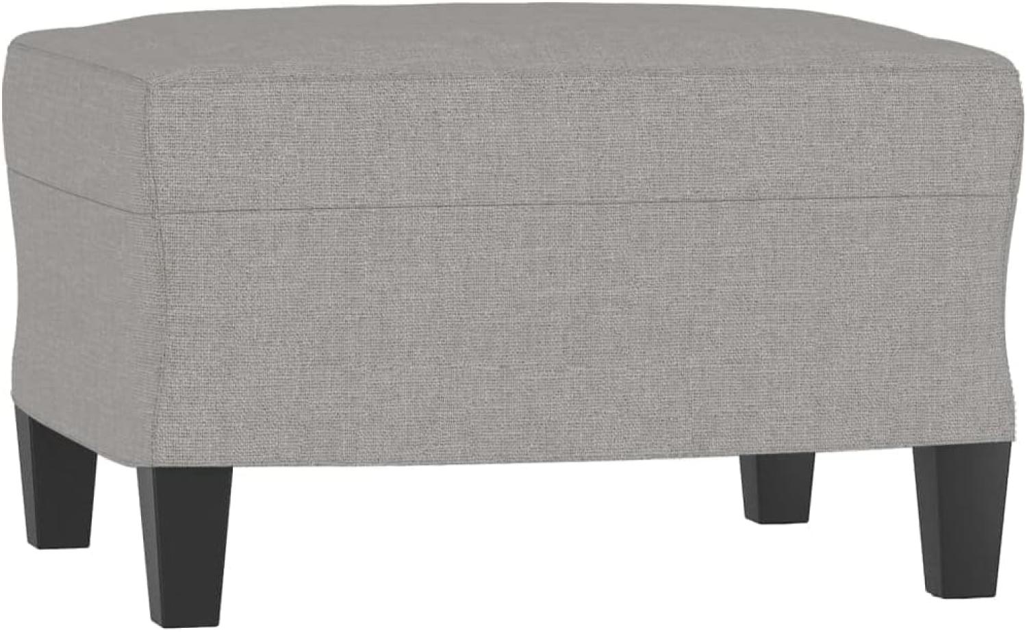 vidaXL Fußhocker Hellgrau 60x50x41 cm Stoff [349327] Bild 1