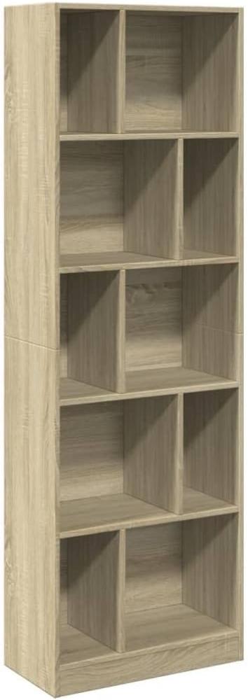 Bücherregal Sonoma-Eiche 57x28,5x174 cm Holzwerkstoff 847991 Bild 1