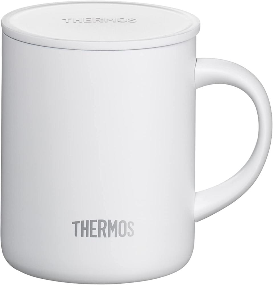 THERMOS 'Longlife Mug' Isoliertrinkbecher, Edelstahl, weiß, 350 ml Bild 1