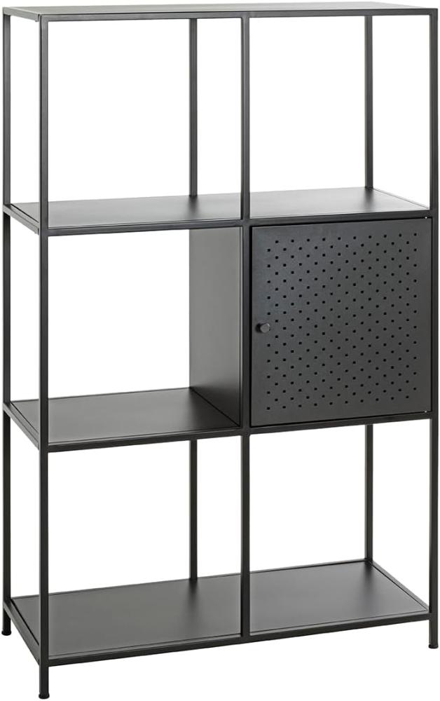 HAKU Möbel Regal, Metall, schwarz, B 80 x T 37 x H 134 cm Bild 1