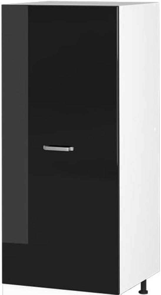Vicco Vorratsschrank Küchenschrank R-Line Solid Weiß Schwarz 60 cm modern große Tür Bild 1