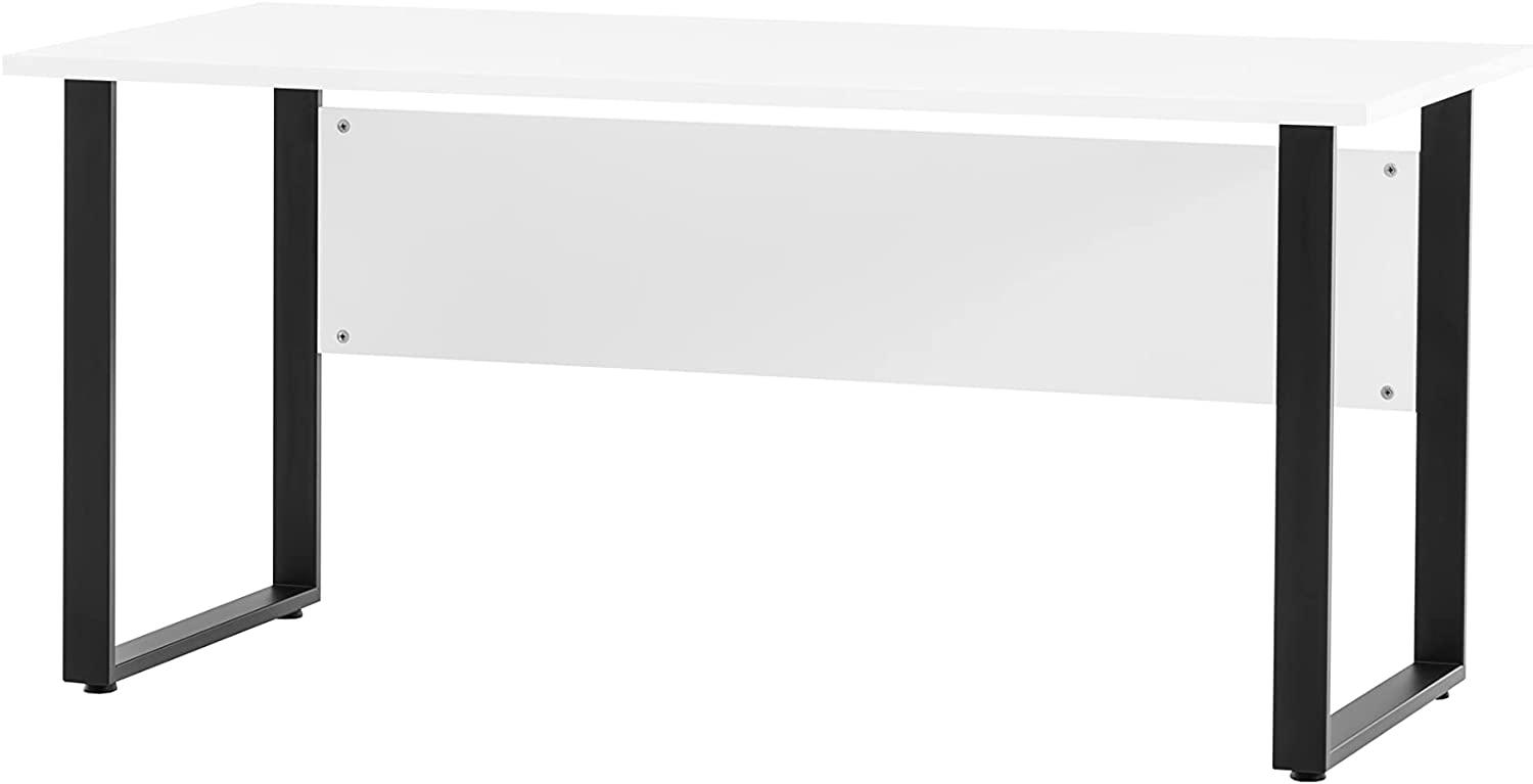 Möbelpartner Montana Schreibtisch 701721, Holzwerkstoff, weiß matt, ca. 160 x 75 x 74 cm Bild 1