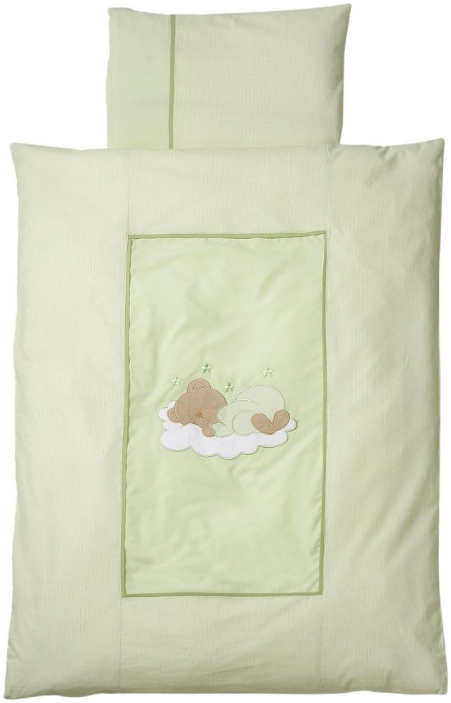 Easy Baby 'Sleeping Bear' Kinderbettwäsche grün Bild 1
