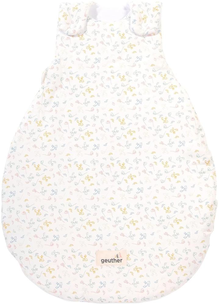 Geuther 4123 Babyschlafsack 50-56 Ganzjahresschlafsack aus 100% Bio-Baumwolle weicher Kinderschlafsack größenverstellbare & Pflegeleichte Baby Erstausstattung |Soft Swirl Bild 1