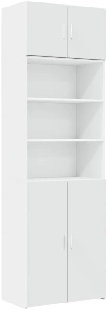 Hochschrank Weiß 70x42,5x225 cm Holzwerkstoff 3281315 Bild 1