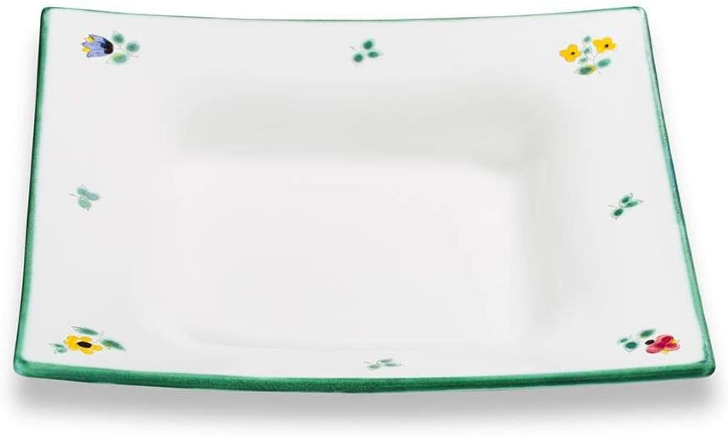 Streublumen, Suppenteller Trend (20x20cm) - Gmundner Keramik Suppenteller - Mikrowelle geeignet, Spülmaschinenfest Bild 1