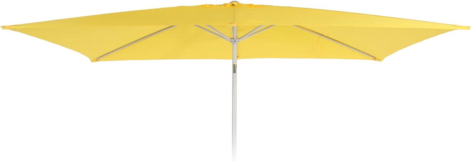 Ersatz-Bezug für Sonnenschirm N23, Sonnenschirmbezug Ersatzbezug, 2x3m rechteckig Stoff/Textil 4,5kg UV 50+ ~ gelb Bild 1