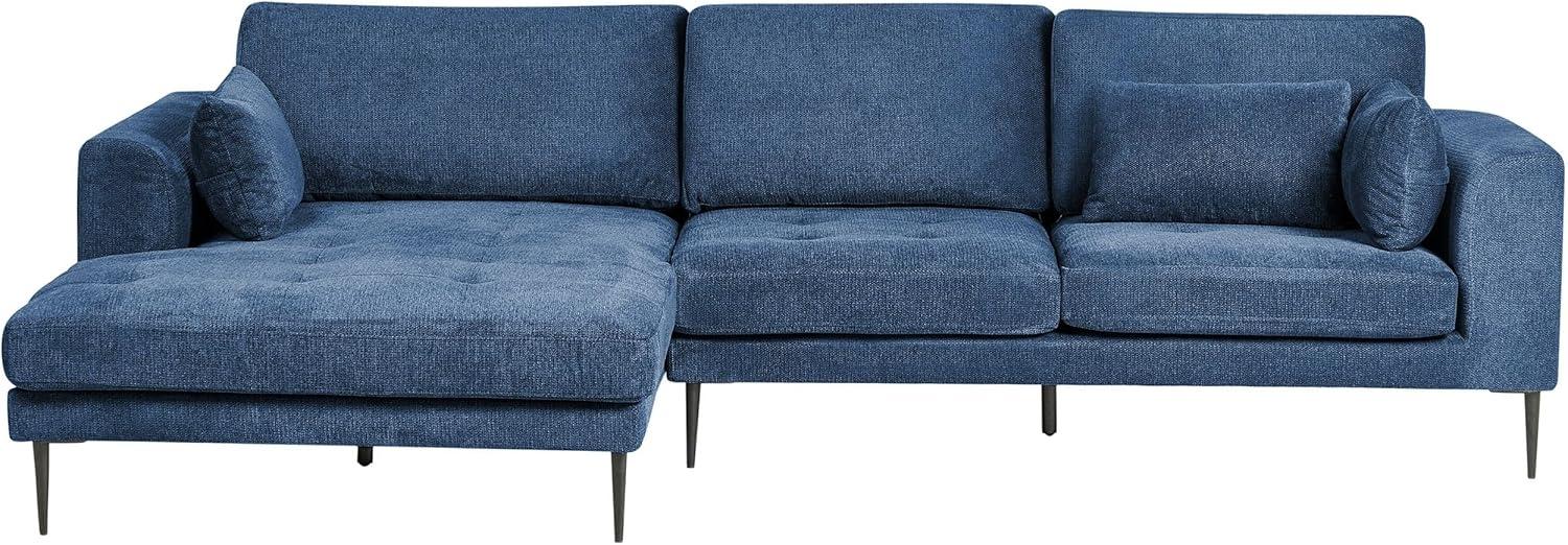 3-Sitzer Ecksofa blau rechtsseitig FLAM Bild 1