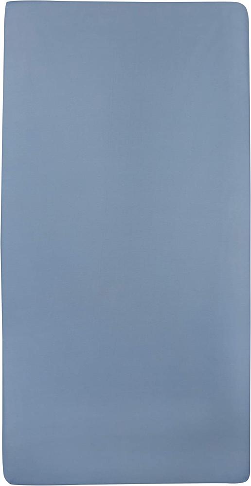 Meyco Jersey Spannbettlaken Wiege - 40x80/90cm - Jeansblau Bild 1