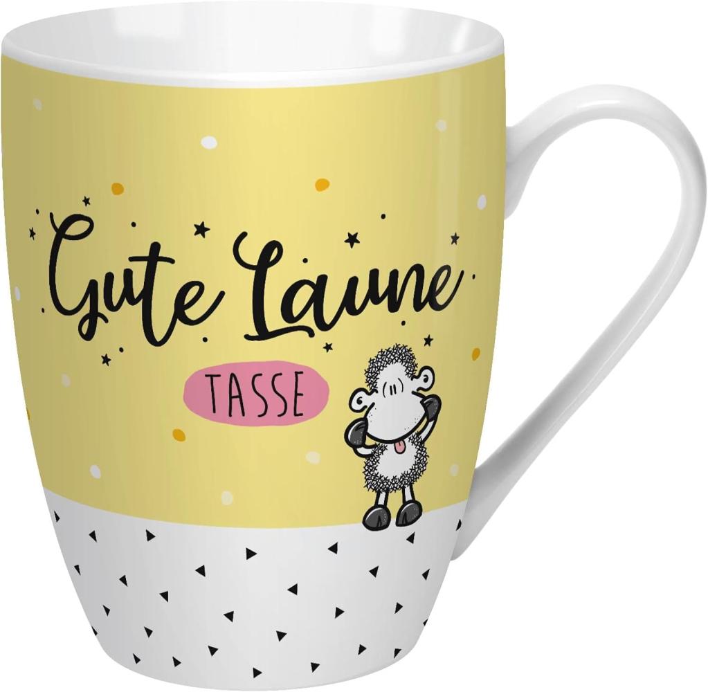 Sheepworld Tasse mit Spruch "Gute Laune" | Kaffeetasse, Porzellan, 30 cl | Sheepworld Lieblingstasse, Geschenk | 59613 Bild 1