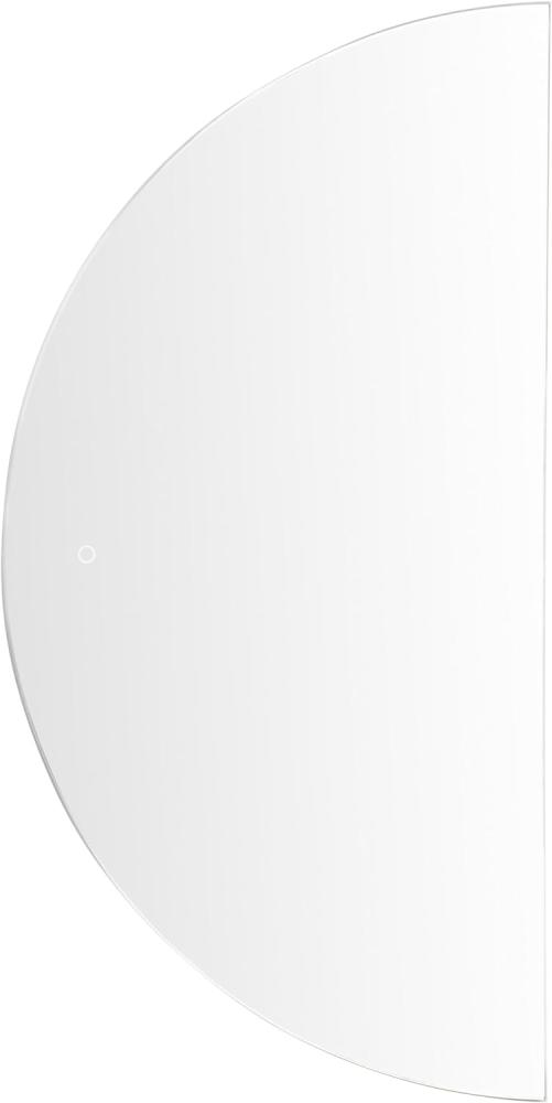 Badspiegel mit LED-Beleuchtung halbrund 60 x 120 cm LOUE Bild 1