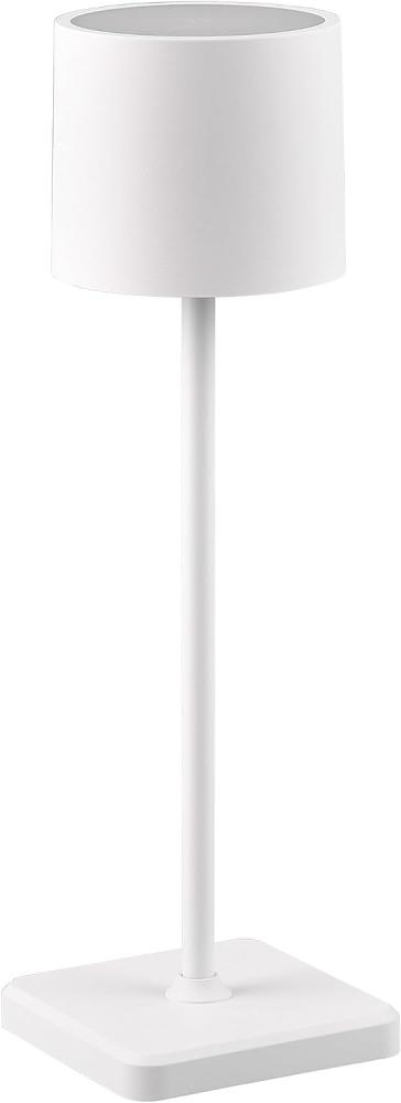 Akku LED Tischleuchte FERNANDEZ für Innen & Außen, Weiß Höhe 38cm Bild 1