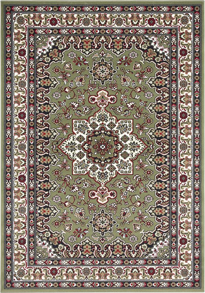 Orientalischer Kurzflor Teppich Parun Täbriz Grün - 120x170x0,9cm Bild 1