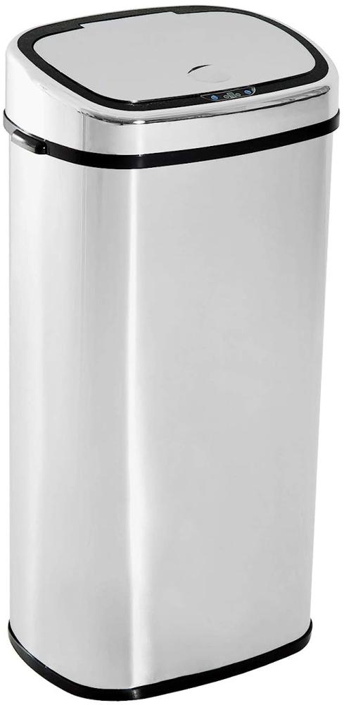 Homcom Mülleimer Automatik mit Sensor Abfalleimer Küche Edelstahl 50/68L Silber (68L) Bild 1