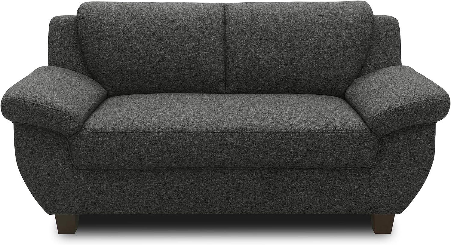 DOMO. collection 2 Sitzer, Sofa, 2er Couch, Garnitur, 3-2-1, anthrazit, 159 cm Bild 1