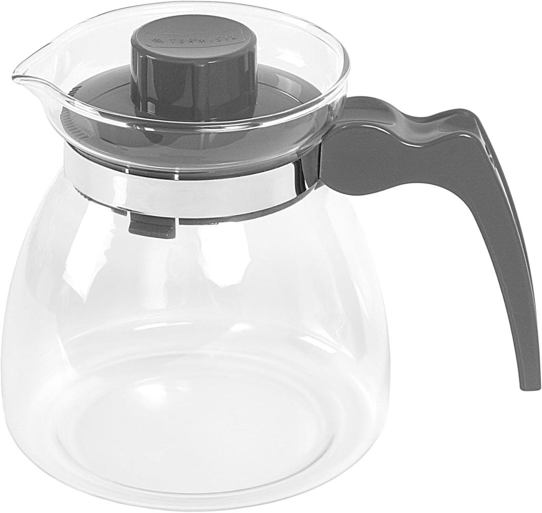 Wenco Premium Glas-Kaffeekanne/Teekanne mit Kunststoff-Deckel, 1 l, Transparent Bild 1