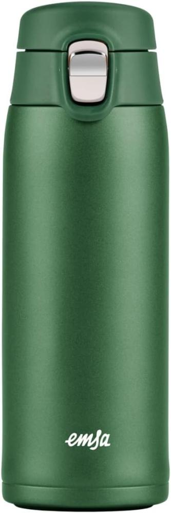 Emsa Thermobecher Travel Mug Light, Edelstahl, Kunststoff, 0,4L, leicht, Edelstahl, Klappverschluss, 100% dicht, 8h heiß/16h kalt Bild 1