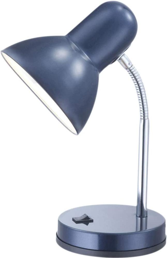Schreibtischlampe / Tischleuchte Blau mit LED, Flexrohr Bild 1
