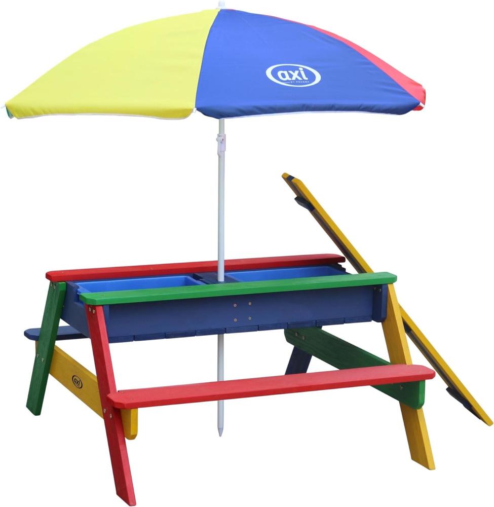 AXI 'Nick' Matsch-und Spieltisch mit Sonnenschirm, bunt Bild 1