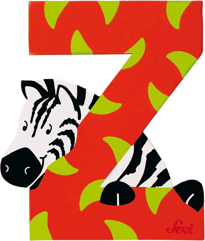 Sevi Buchstabe Tiere Z Zebra Orange Bild 1