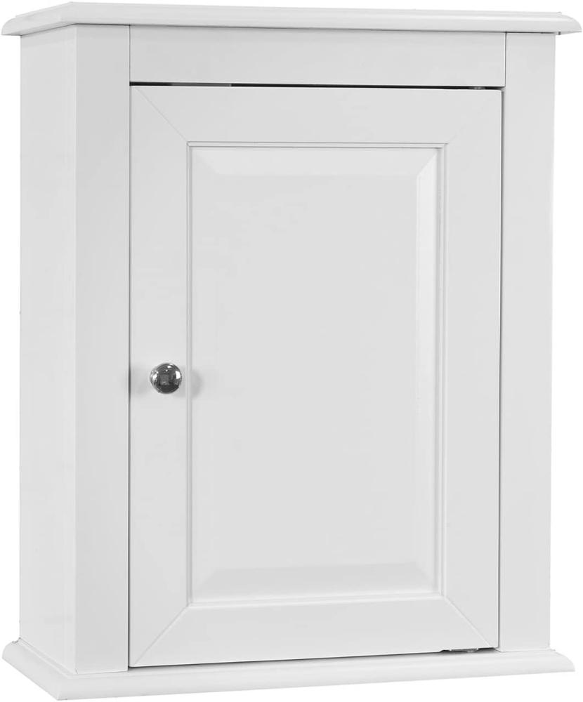SoBuy® FRG203-W Hängeschrank mit Einer Tür Wandschrank Badschrank Badmöbel Küchenschrank Medizinschrank Weiß BHT ca: 40x49x18cm Bild 1