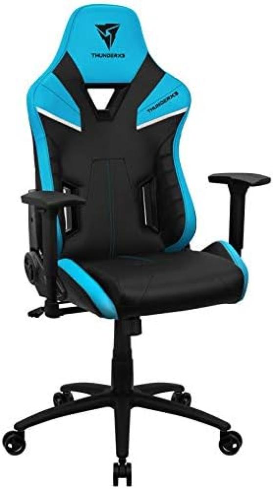 ThunderX3 TC5BB Ergonomischer Gaming-Stuhl, abnehmbare Kissen, Air Tech, Blau, grande Bild 1