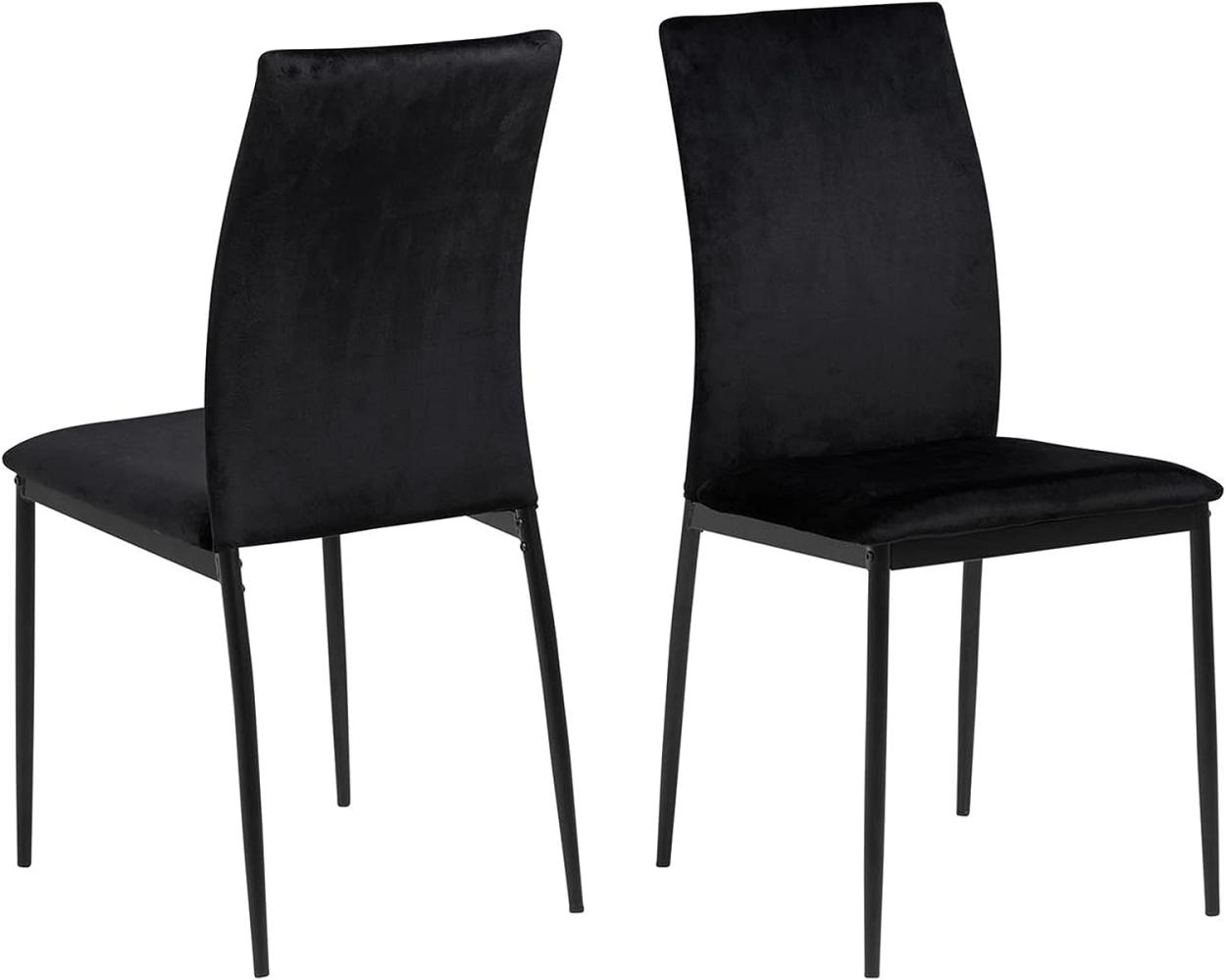 Set 4x Demina Esszimmerstuhl schwarz Stuhl Stühle Esszimmer Küche Küchenstühle Bild 1