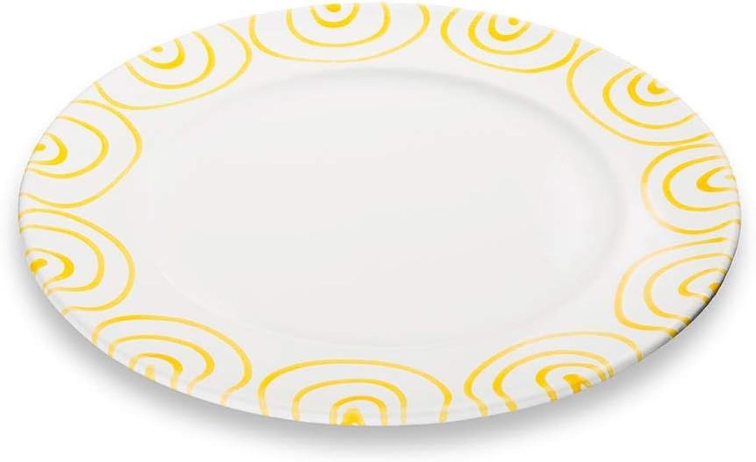 Gelbgeflammt, Speiseteller Gourmet (Ø 29cm) - Gmundner Keramik Speiseteller - Mikrowelle geeignet, Spülmaschinenfest Bild 1