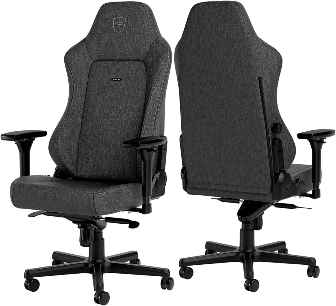 noblechairs Hero TX Gaming Stuhl - Bürostuhl Ergonomisch - Schreibtischstuhl - Gaming Chair PC - Gaming Sessel - Chefsessel Bürostuhl 150 kg Belastbarkeit - Textilgewebe Bild 1