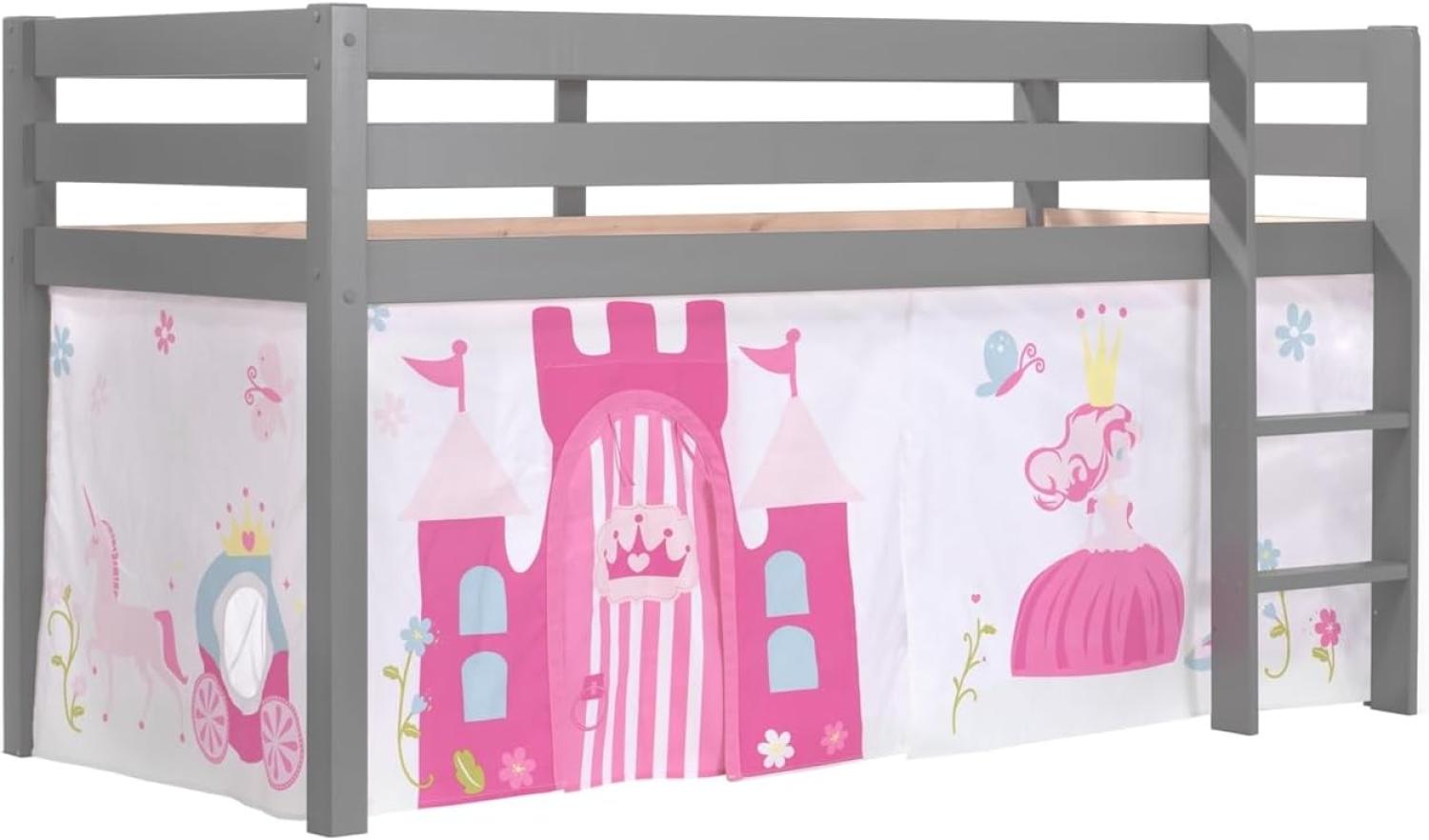 Vipack Spielbett 'Pino' mit Textilset Vorhang 'Princess' Bild 1