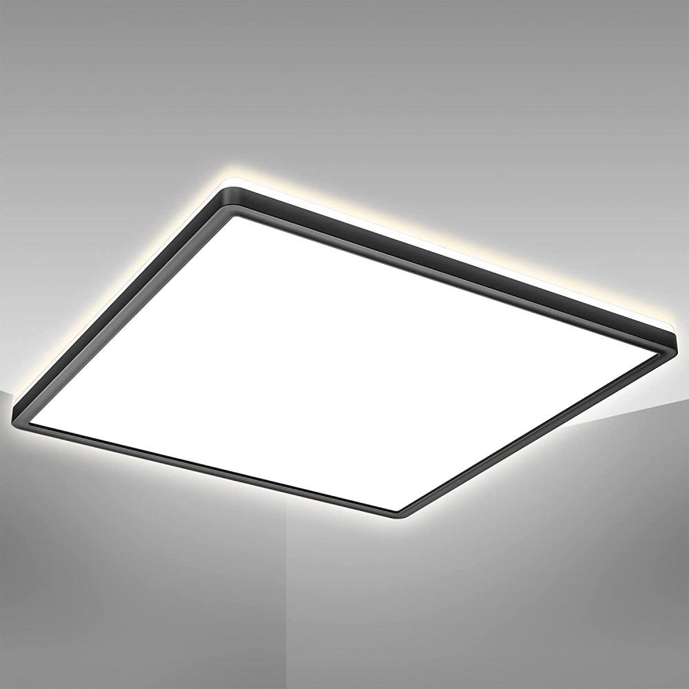 LED Panel Deckenlampe 22W ultraflach Deckenleuchte Wohnzimmer indirekt 42x42cm Bild 1