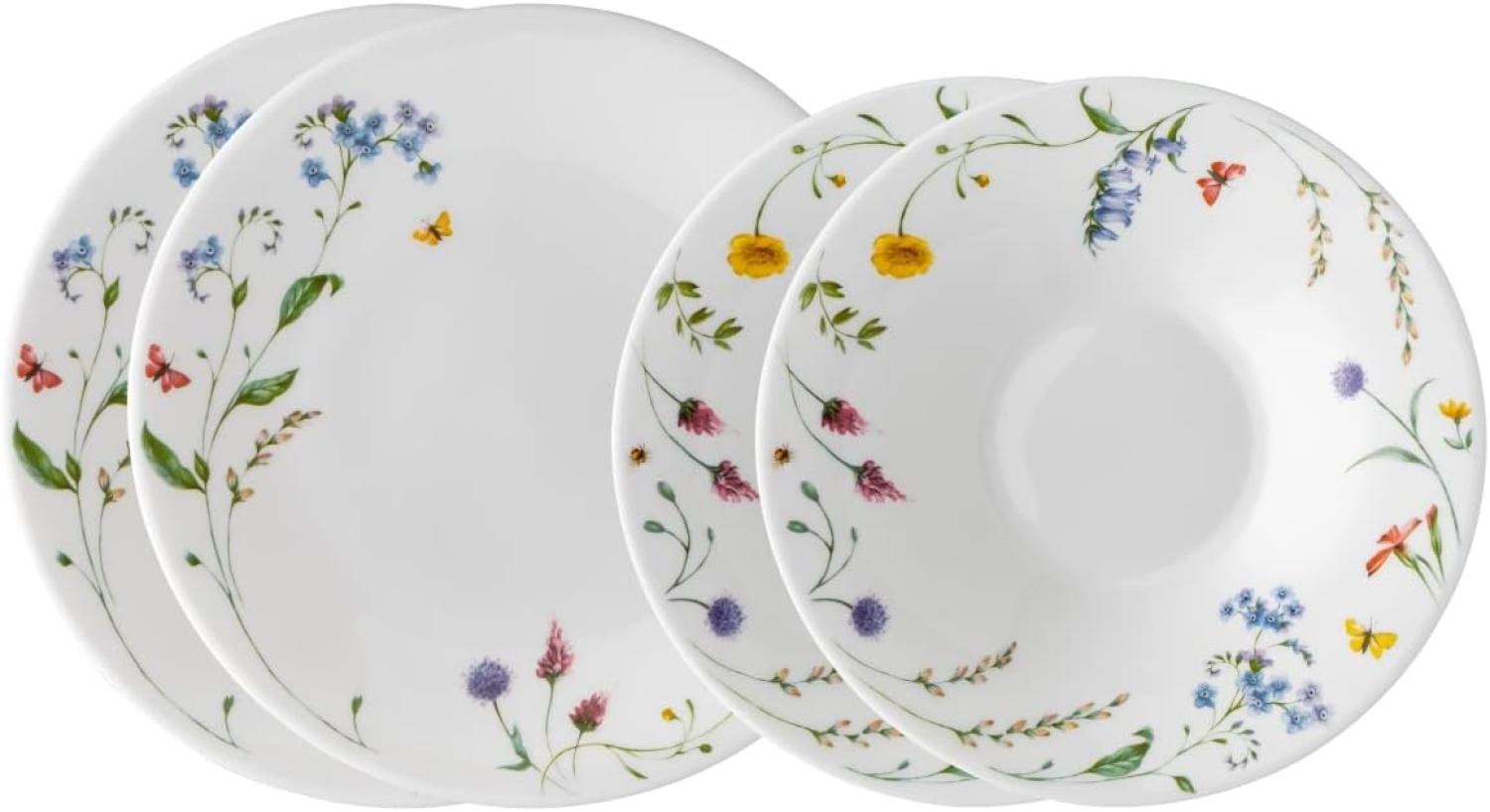 Hutschenreuther Teller-Set 4-tlg. Nora Spring Vibes, Bone China, Mehrfarbig, 02048-726041-29213 Bild 1