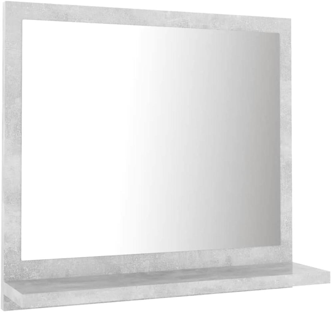 vidaXL Badspiegel Hochglanz-Weiß 100x10,5x37 cm Spanplatte Bild 1