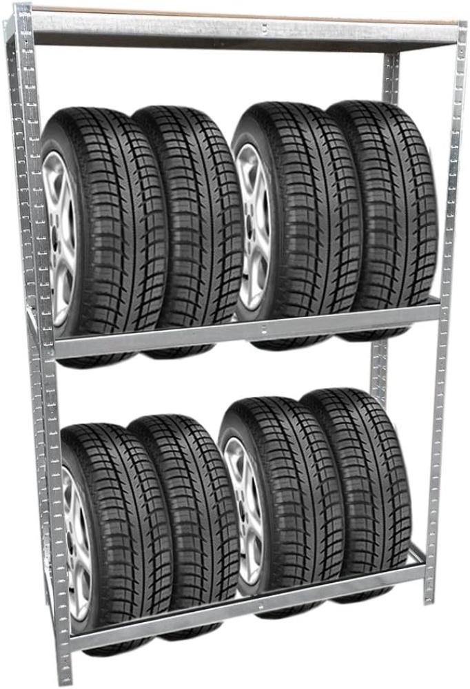 Grafner® Reifen Schwerlastregal 1,80m Werkstattregal 795kg Traglast Reifenregal für 8 Reifen Bild 1