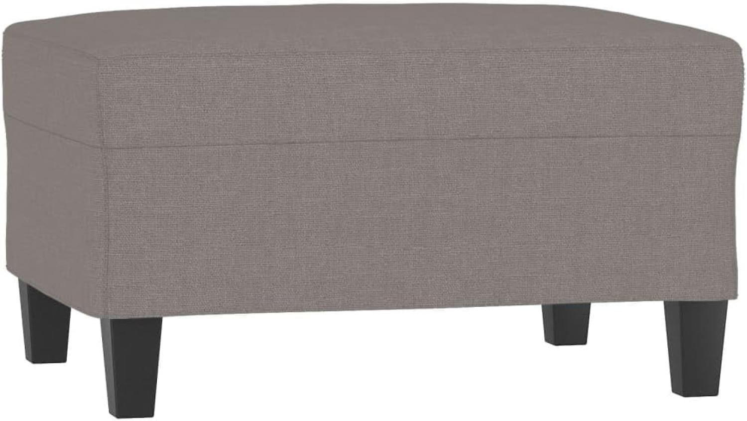 vidaXL Fußhocker Taupe 70x55x41 cm Stoff Bild 1