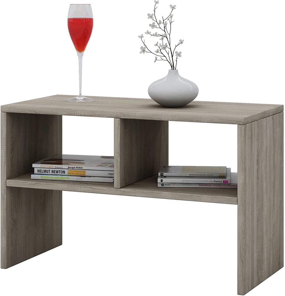 VCM Tisch Sofatisch Beistelltisch Couchtisch Wohnzimmertisch Kaffeetisch Nachttisch Sonoma-Eiche 40x63x30 cm "Nachto" Bild 1