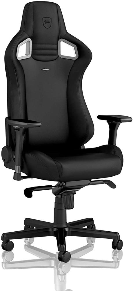 noblechairs Epic Gaming Stuhl - Bürostuhl - Schreibtischstuhl - Hybrid-Kunstleder - Inklusive Kissen - Black Edition Bild 1