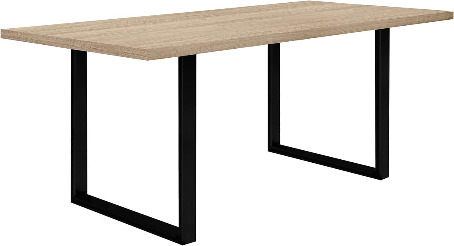 FORTE TABLES Tisch nicht ausziehbar, Holzwerkstoff, Sonoma Eiche, 180 x 74. 7 x 90 cm Bild 1