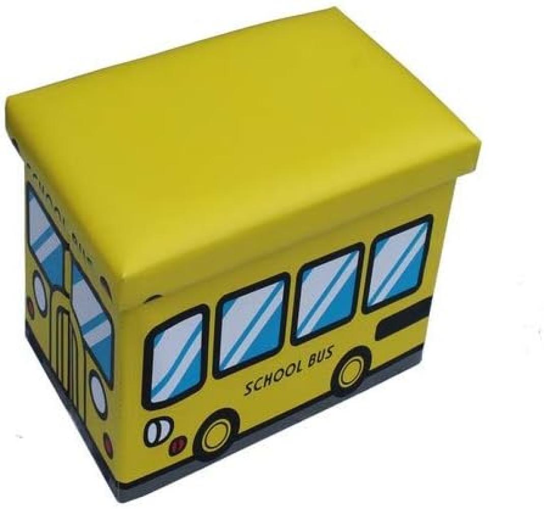 Spielzeugkiste 'Schoolbus' gelb Bild 1