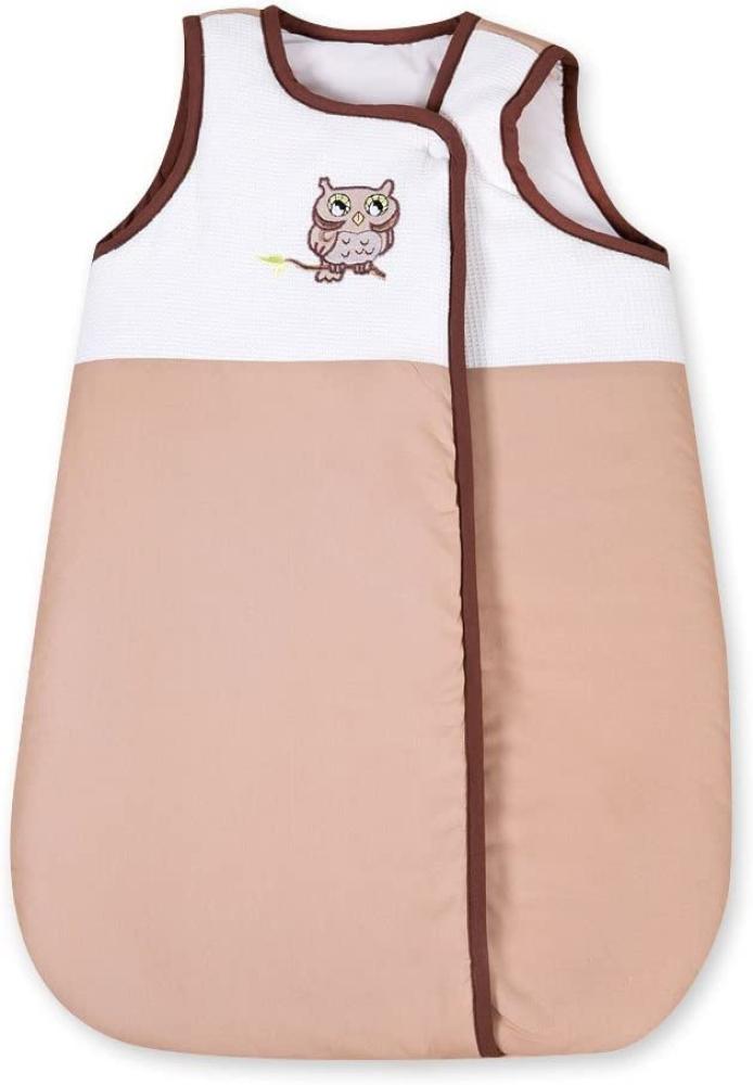 Baby Schlafsack Winterschlafsack/Sommerschlafsack für Jungen und Mädchen 70cm, Modelle:Kleine Eule Beige Bild 1