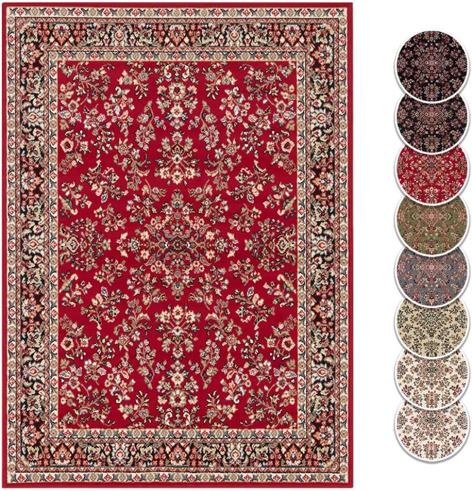 Kurzflor Orient Teppich Zabul - 80x150x0,8cm - rot Bild 1