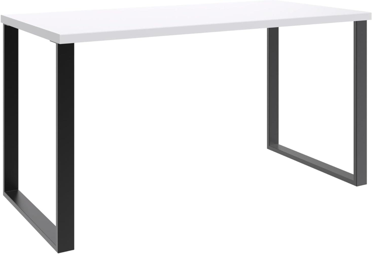 Schreibtisch >HOME DESK< in weiß - 140x75x70cm (BxHxT) Bild 1