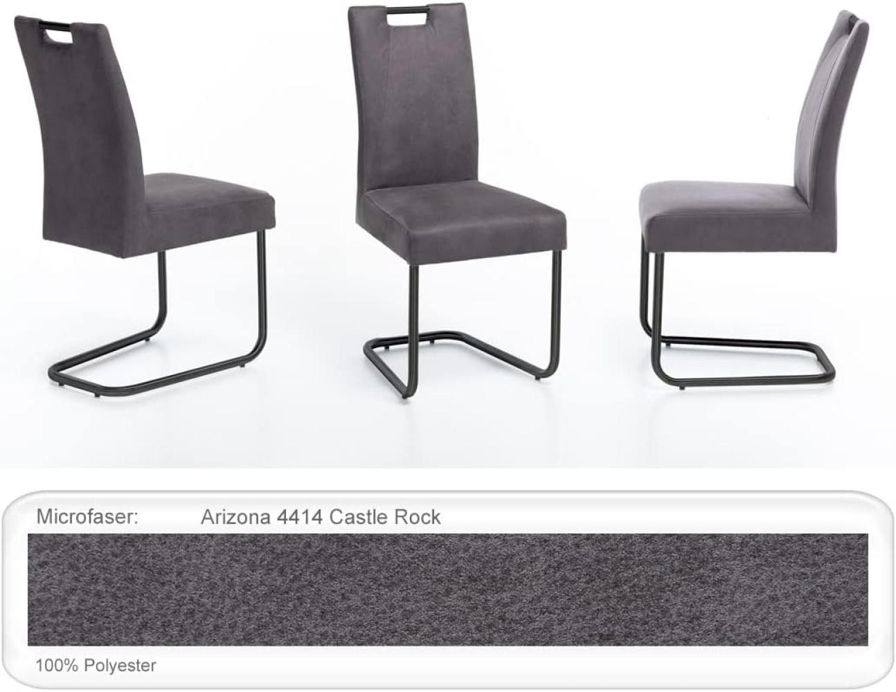 4x Schwingstuhl Kato Griff Gestell schwarz Esszimmerstuhl Küchenstuhl Arizona 4414 Castle Rock Bild 1