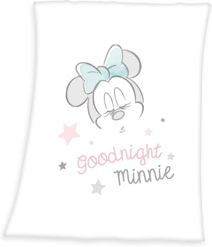 Disney Babydecke Minnie Mouse Flauschdecke Kuscheldecke Krabbel Decke Tagesdecke Bild 1