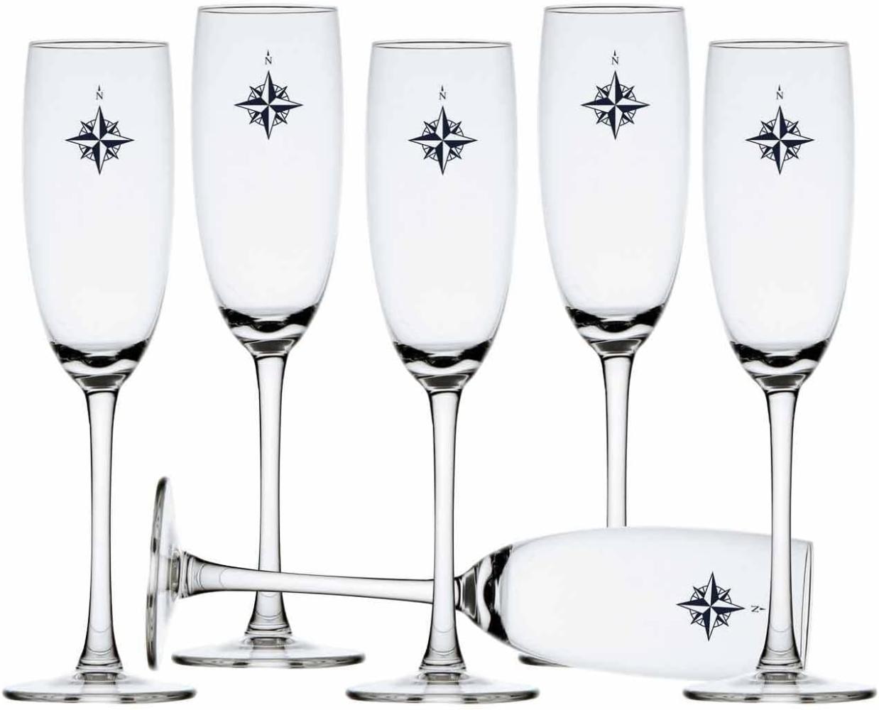 Sekt Champagner Glas Set 6 Stück, Ecozen, unzerbrechlich - Northwind Bild 1