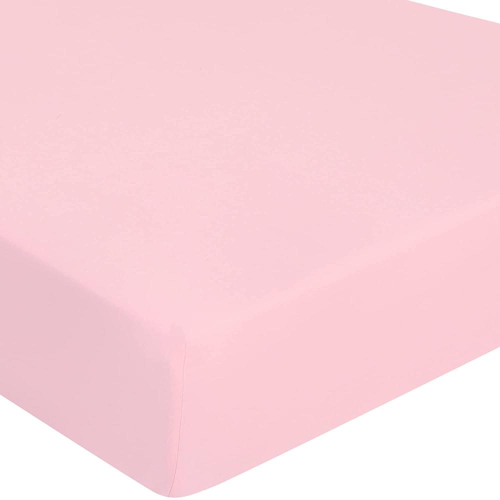 DuDu N Girlie Spannbettlaken für Kinderbett, Baumwoll-Jersey, Pink Bild 1