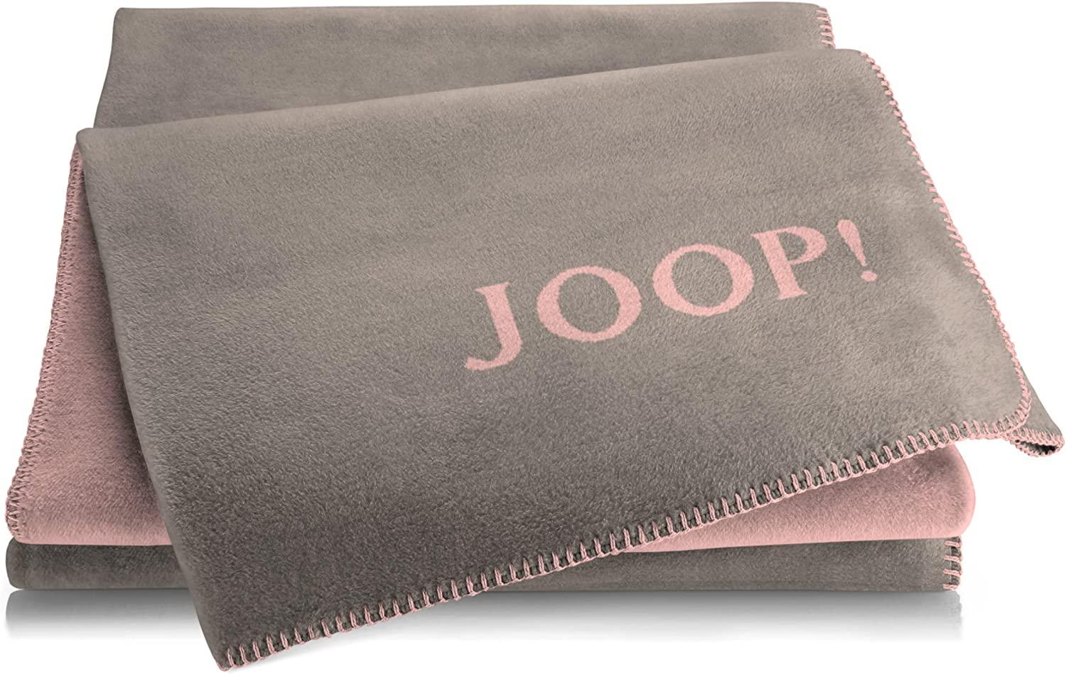 JOOP Uni Doubleface Wohndecke | 150x200 cm | Taupe-Rose Bild 1