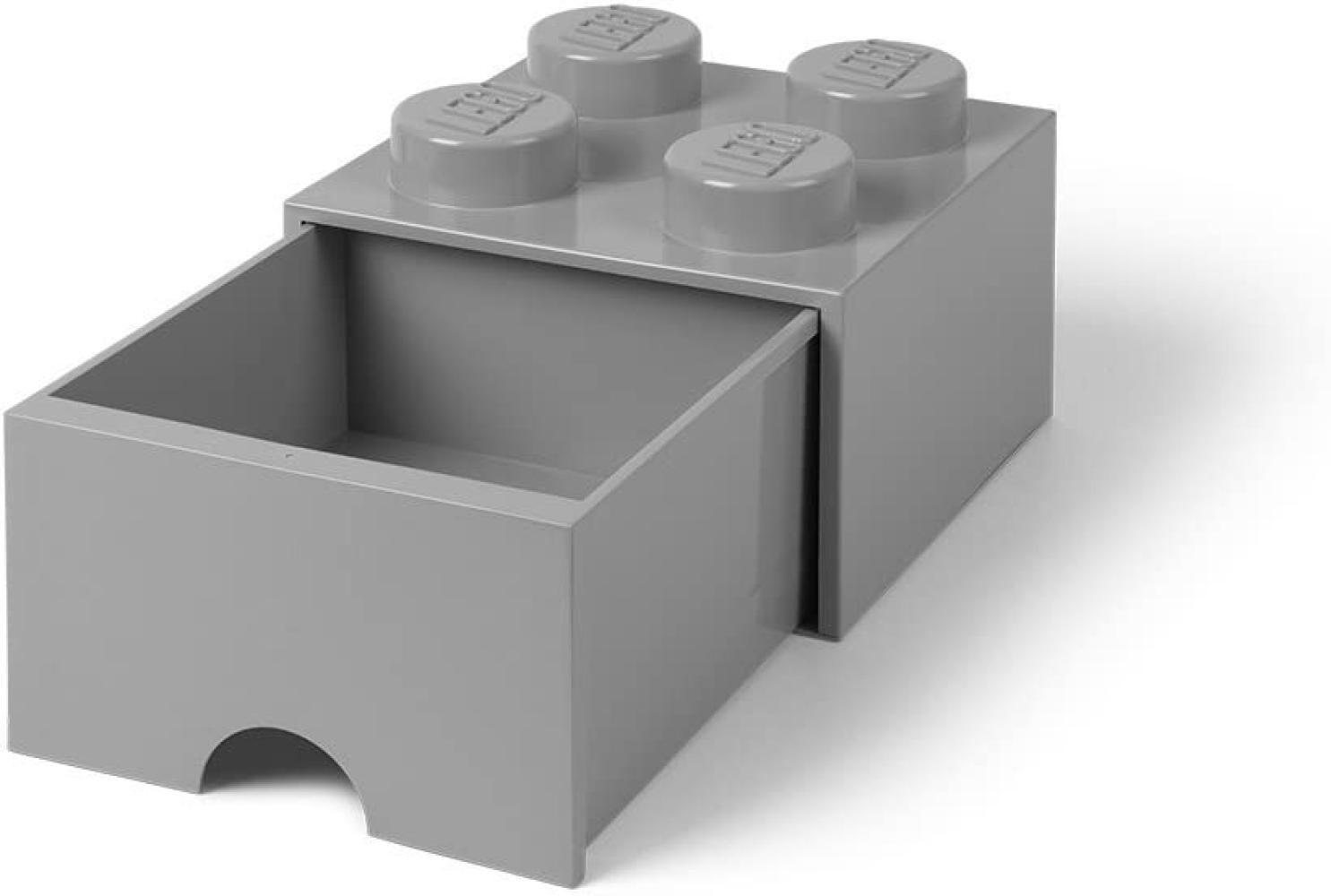Lego 'Storage Brick 4' Aufbewahrungsbox grau mit 1 Schublade Bild 1