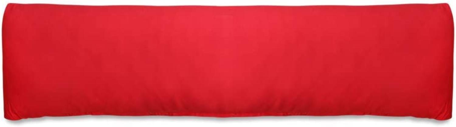 BettwarenShop Bezug für Seitenschläferkissen | 40x180 cm | rot Bild 1